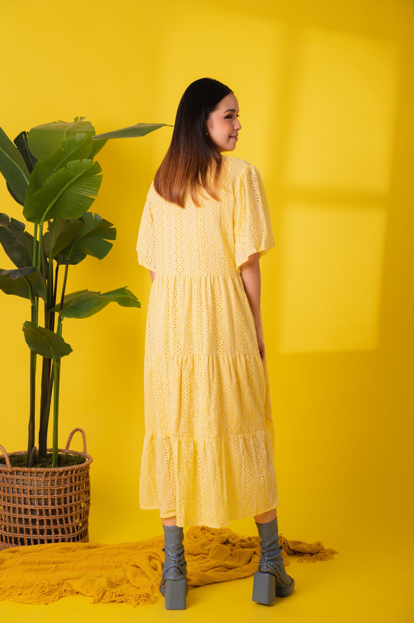 Eyelet 3: Lauren Premium Eyelet Maxi Dress