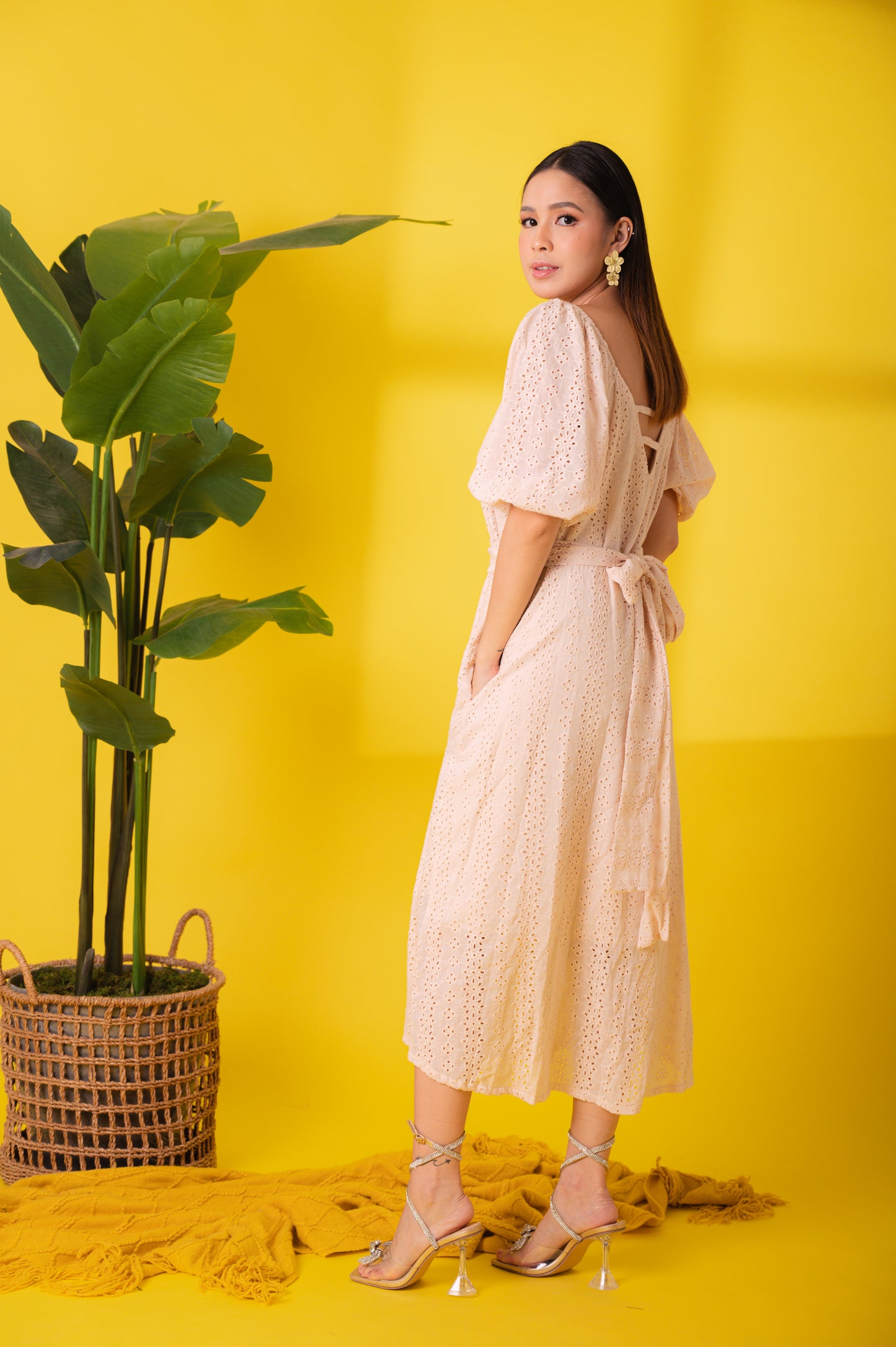 Eyelet 3: Leslie Premium Eyelet Maxi Dress