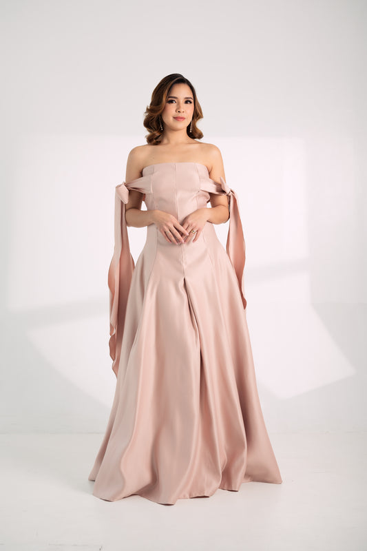 Satin: Yesha Evening Gown