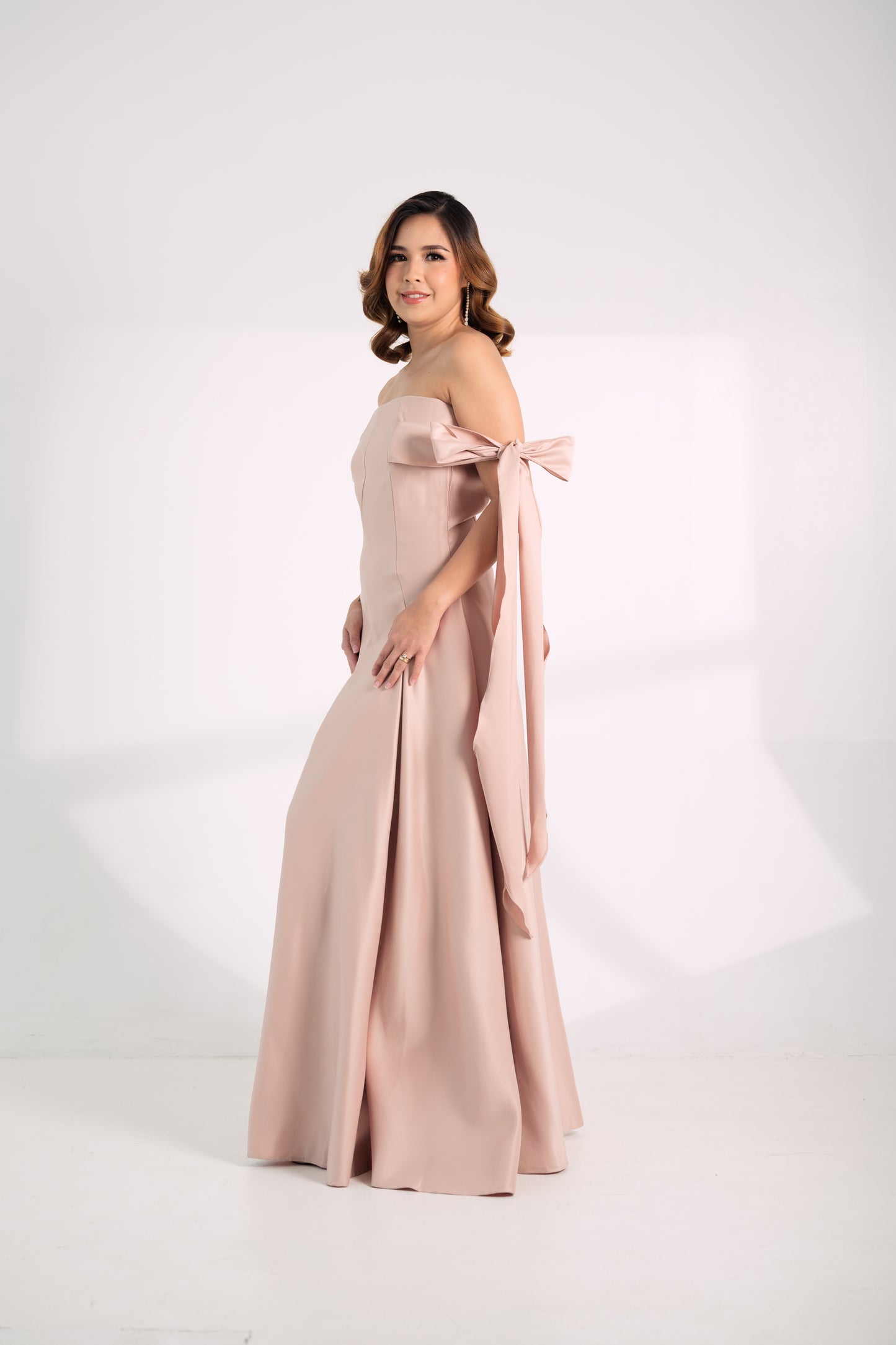 Satin: Yesha Evening Gown