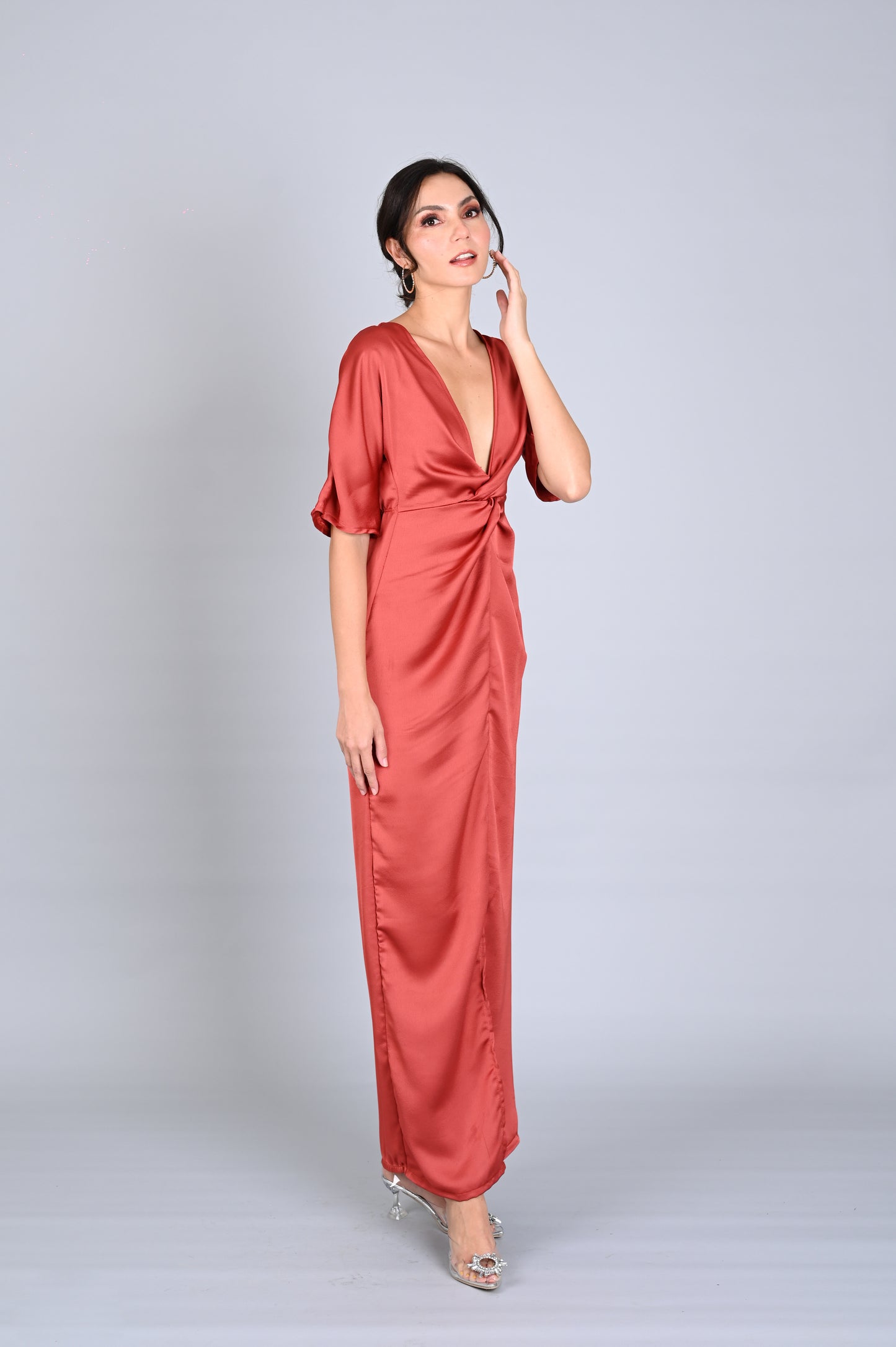 Soft SIlk: Xhuri Evening Gown