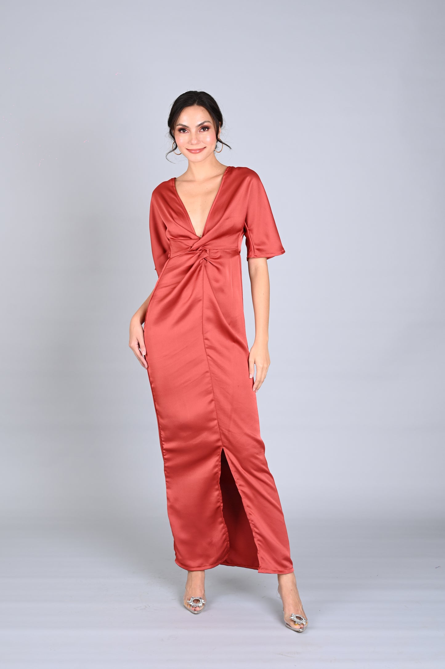 Soft SIlk: Xhuri Evening Gown