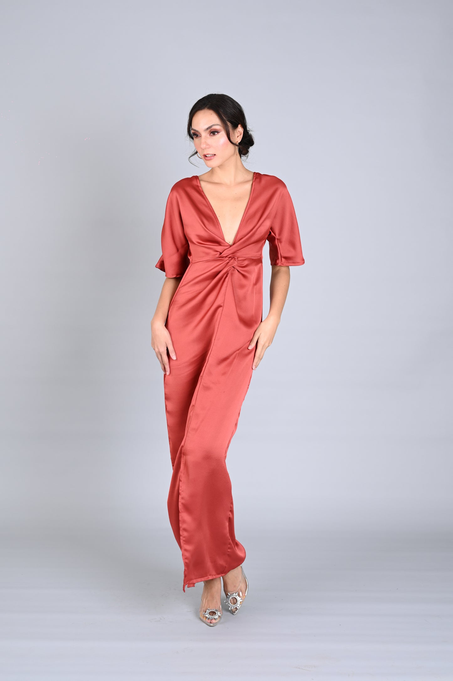 Soft SIlk: Xhuri Evening Gown