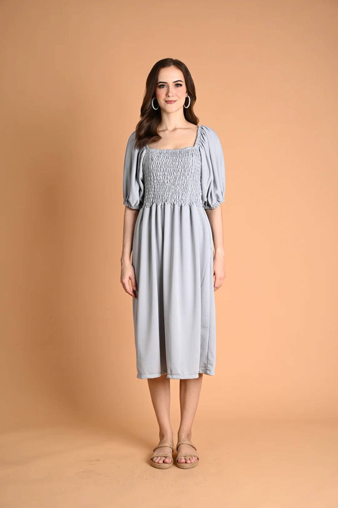 Casual: Ivory Midi Dress