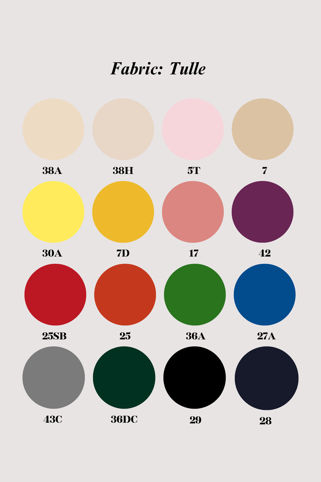 Tulle: Client's Own Design