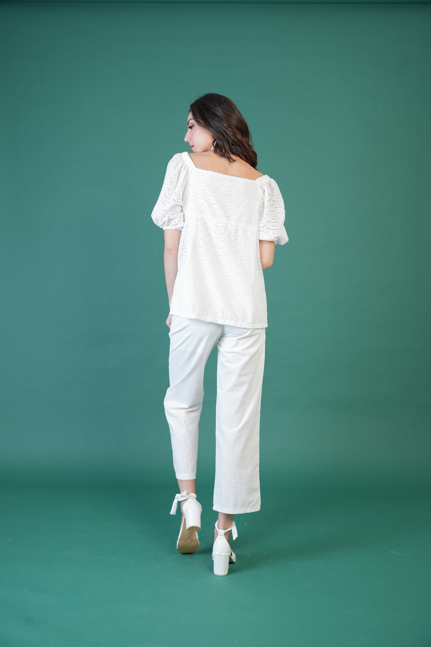 Anastasia Straight Leg Garterized Pants