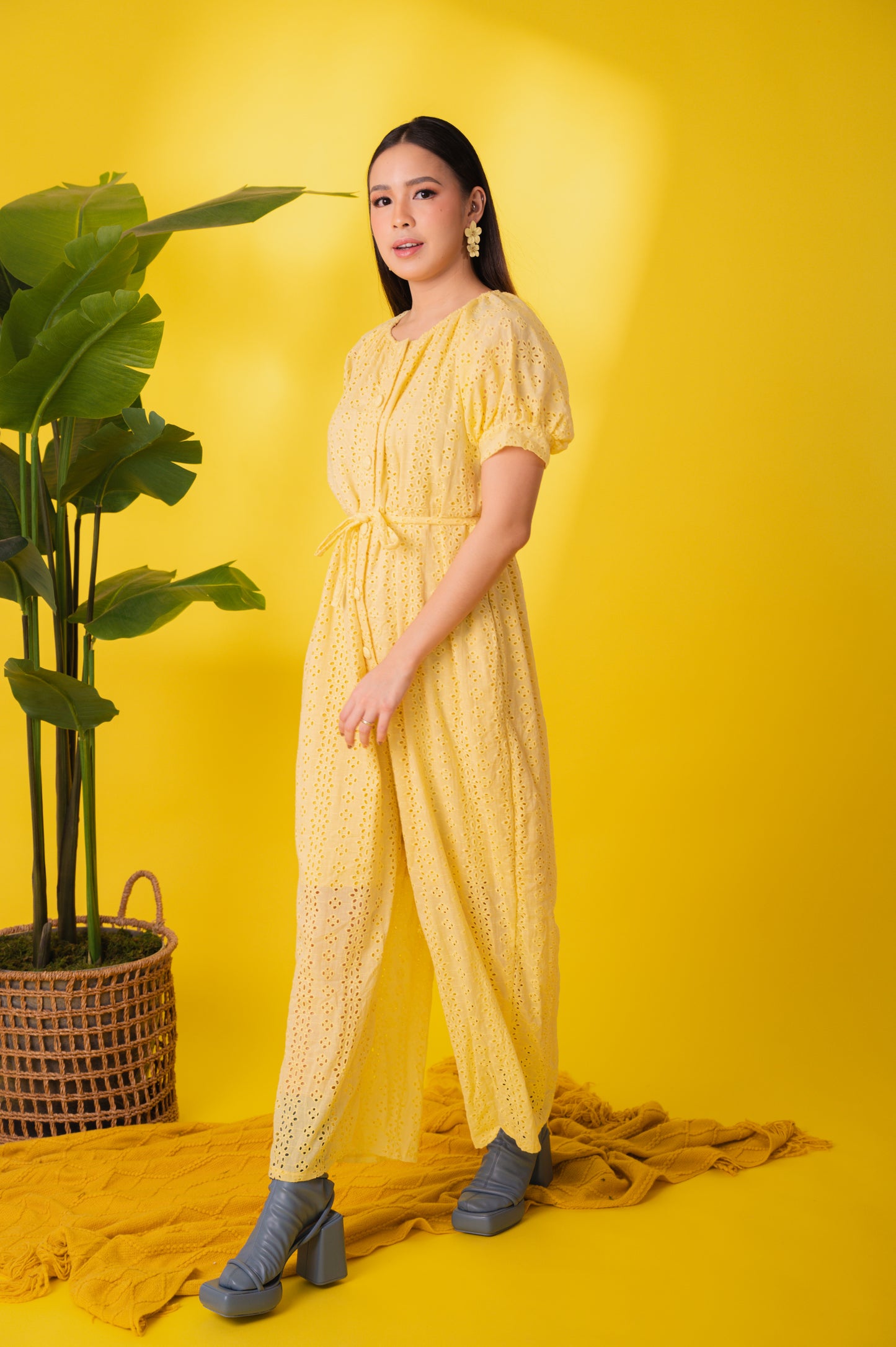 Eyelet 4: Mary Jane Premium Eyelet Jumpsuit