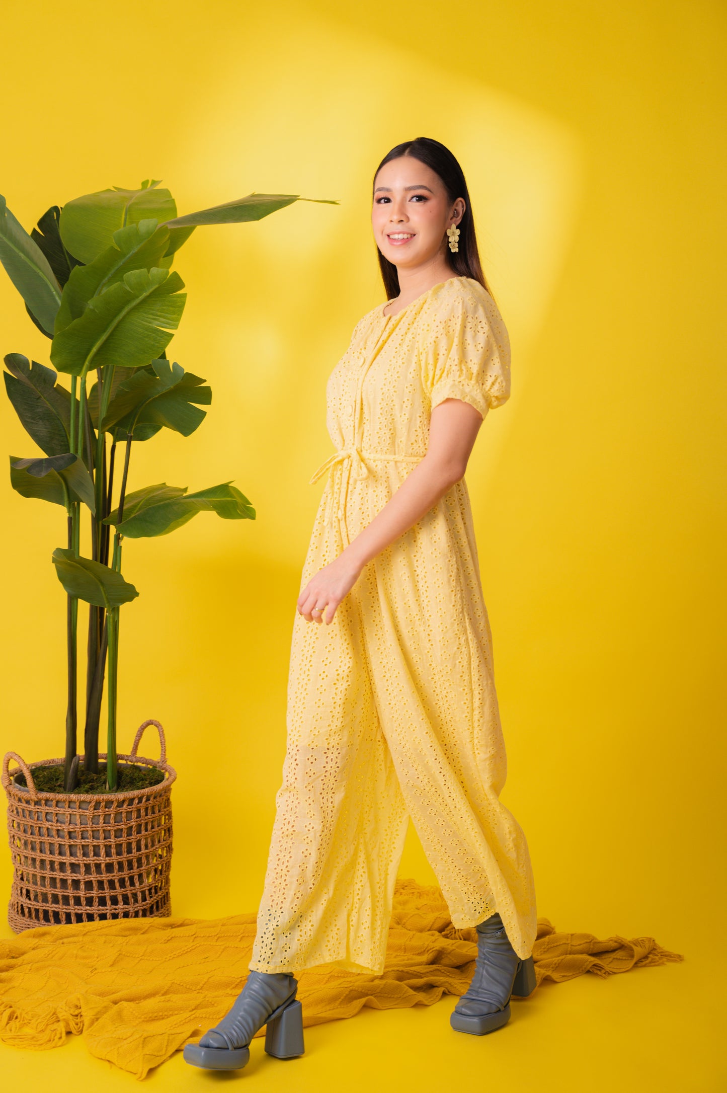 Eyelet 4: Mary Jane Premium Eyelet Jumpsuit