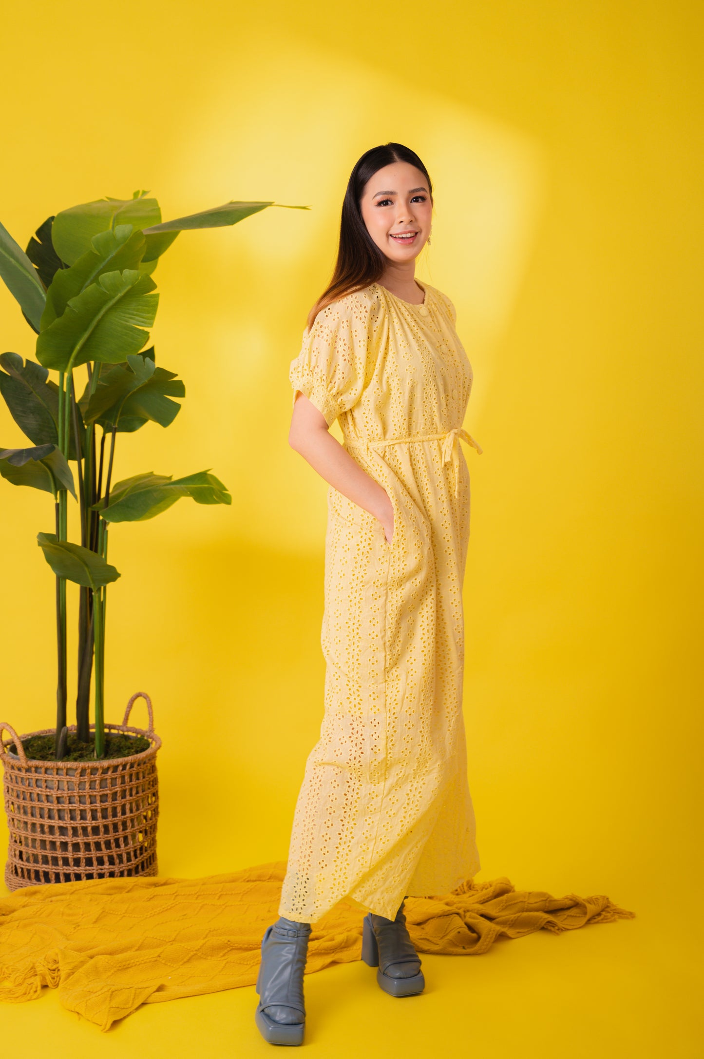 Eyelet 4: Mary Jane Premium Eyelet Jumpsuit