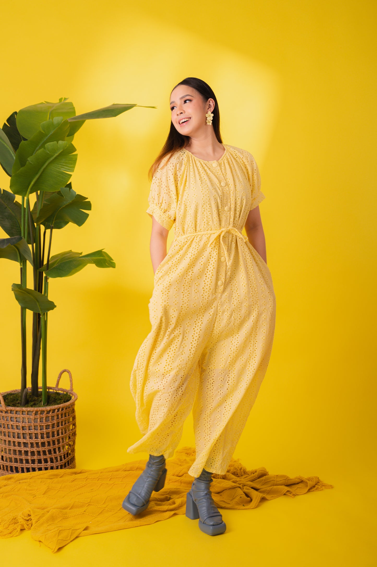 Eyelet 4: Mary Jane Premium Eyelet Jumpsuit