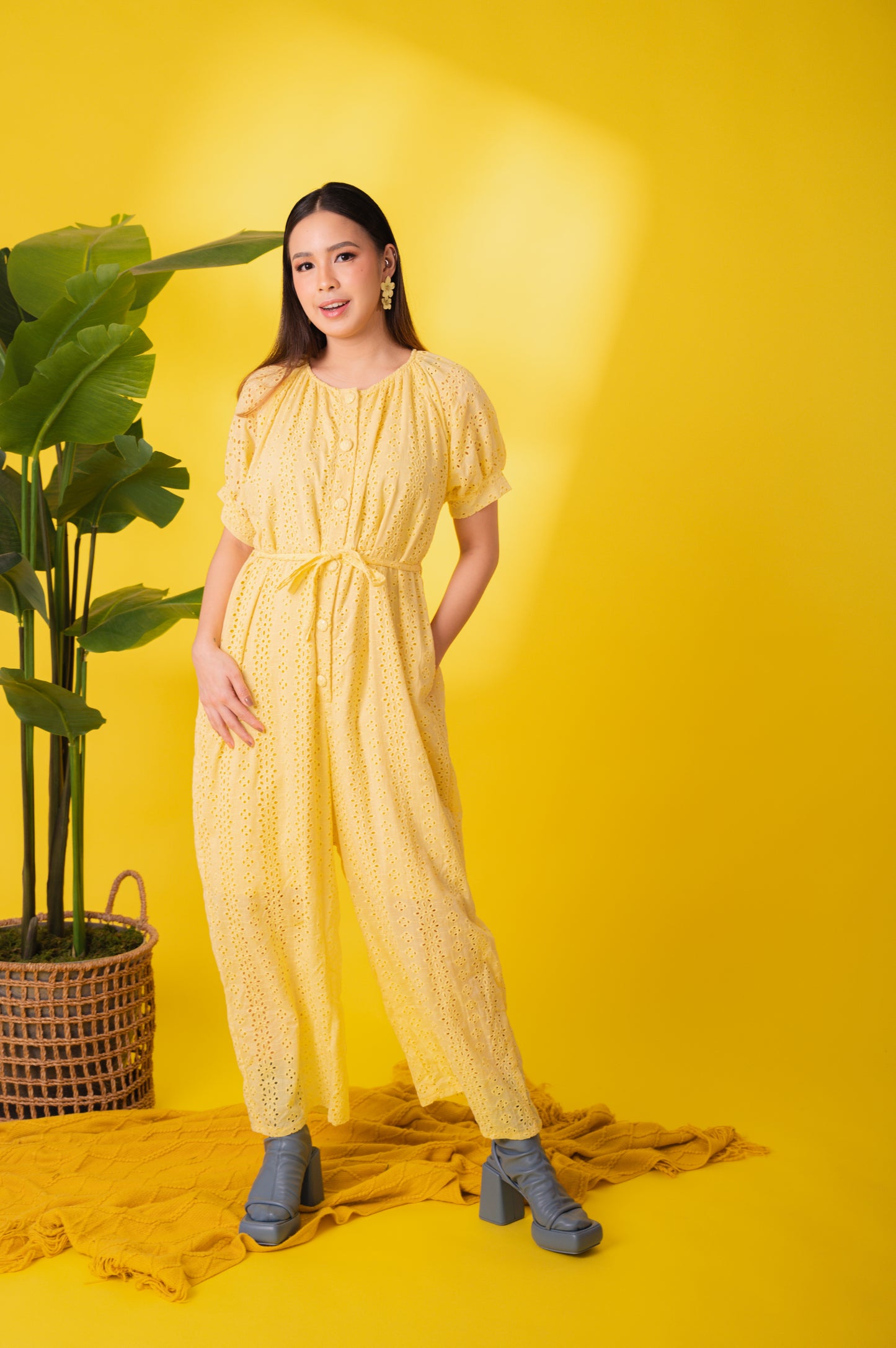 Eyelet 4: Mary Jane Premium Eyelet Jumpsuit