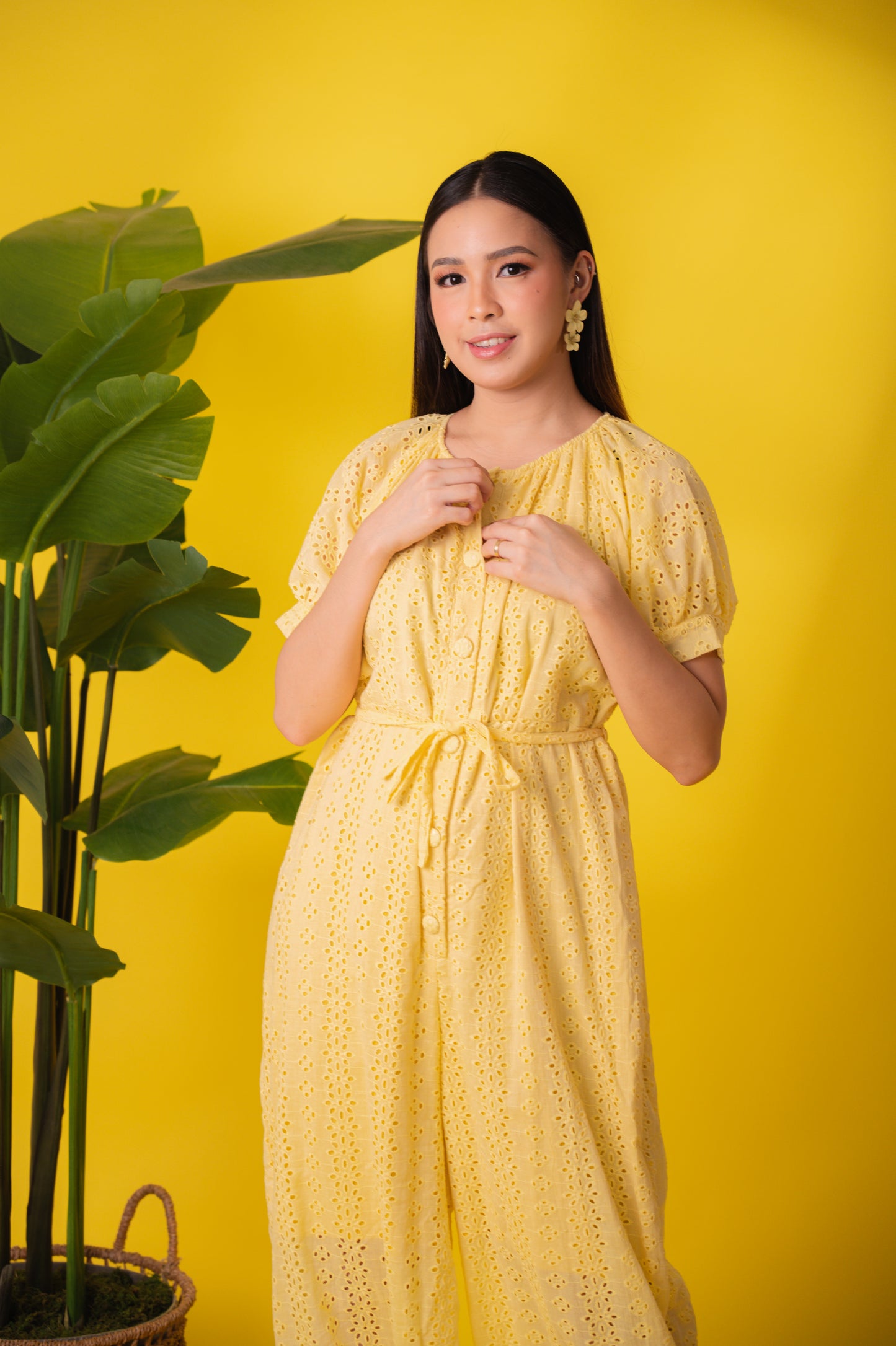 Eyelet 4: Mary Jane Premium Eyelet Jumpsuit