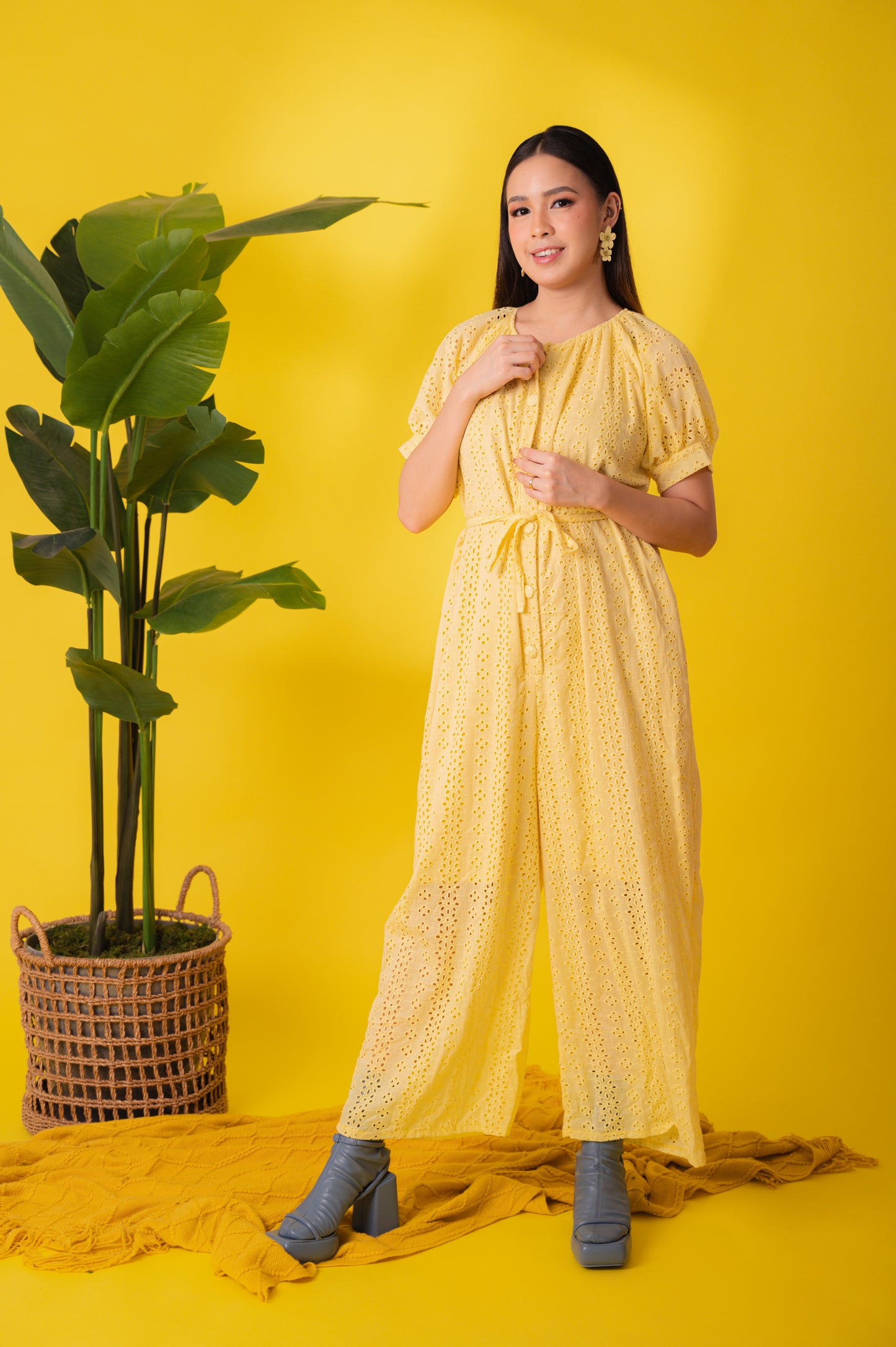 Eyelet 4: Mary Jane Premium Eyelet Jumpsuit