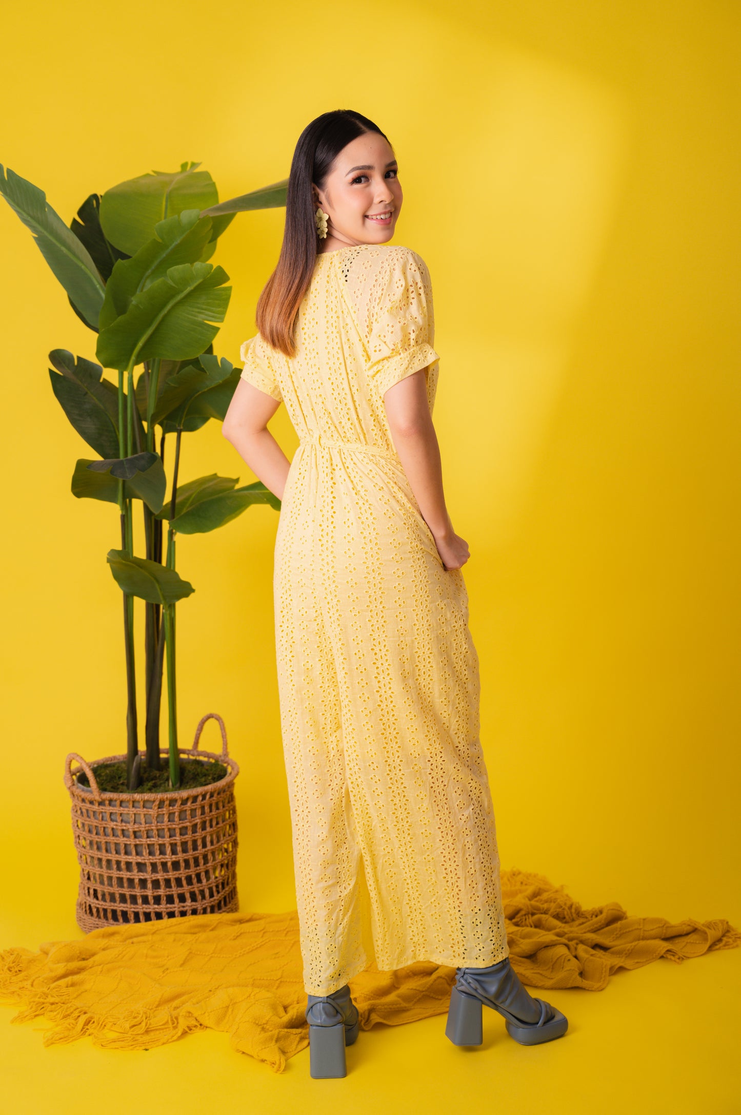 Eyelet 4: Mary Jane Premium Eyelet Jumpsuit