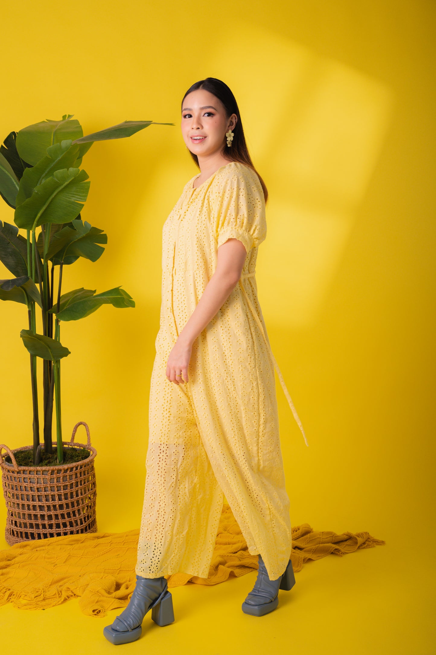 Eyelet 4: Mary Jane Premium Eyelet Jumpsuit