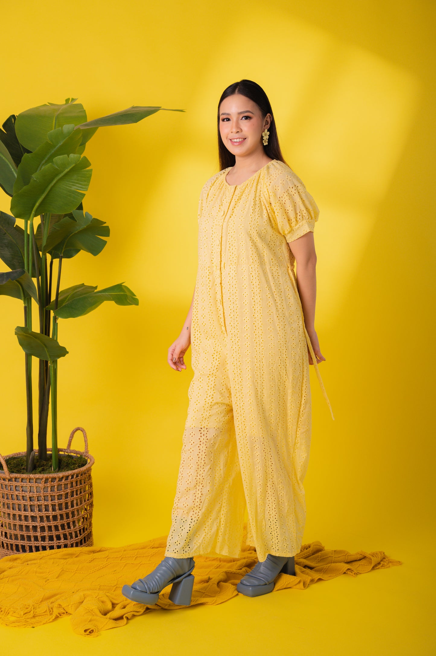 Eyelet 4: Mary Jane Premium Eyelet Jumpsuit