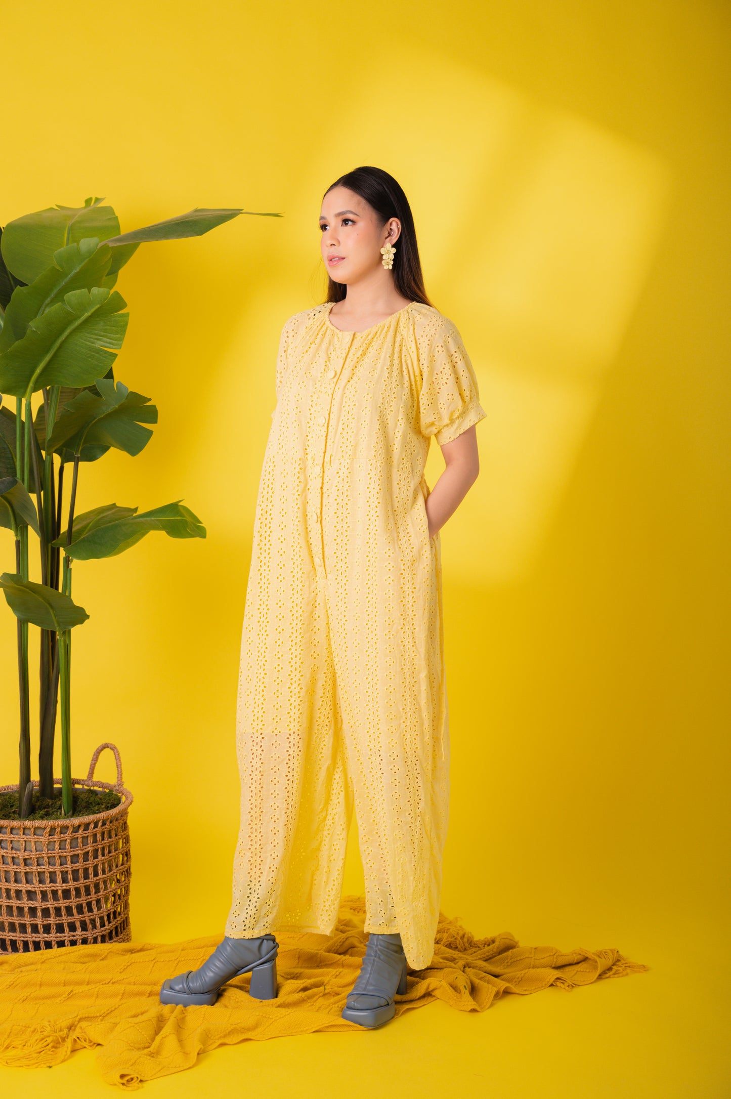 Eyelet 4: Mary Jane Premium Eyelet Jumpsuit