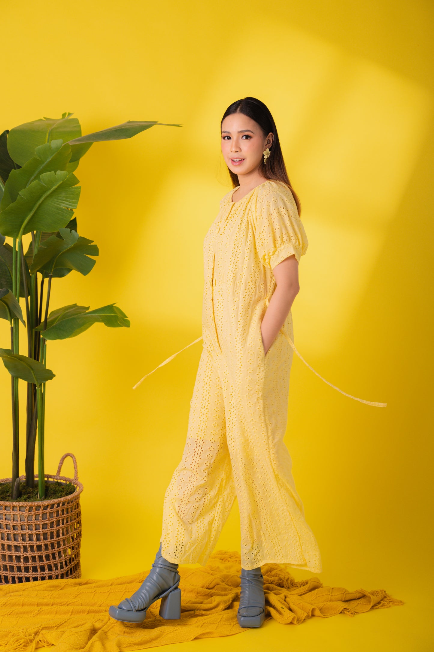 Eyelet 4: Mary Jane Premium Eyelet Jumpsuit