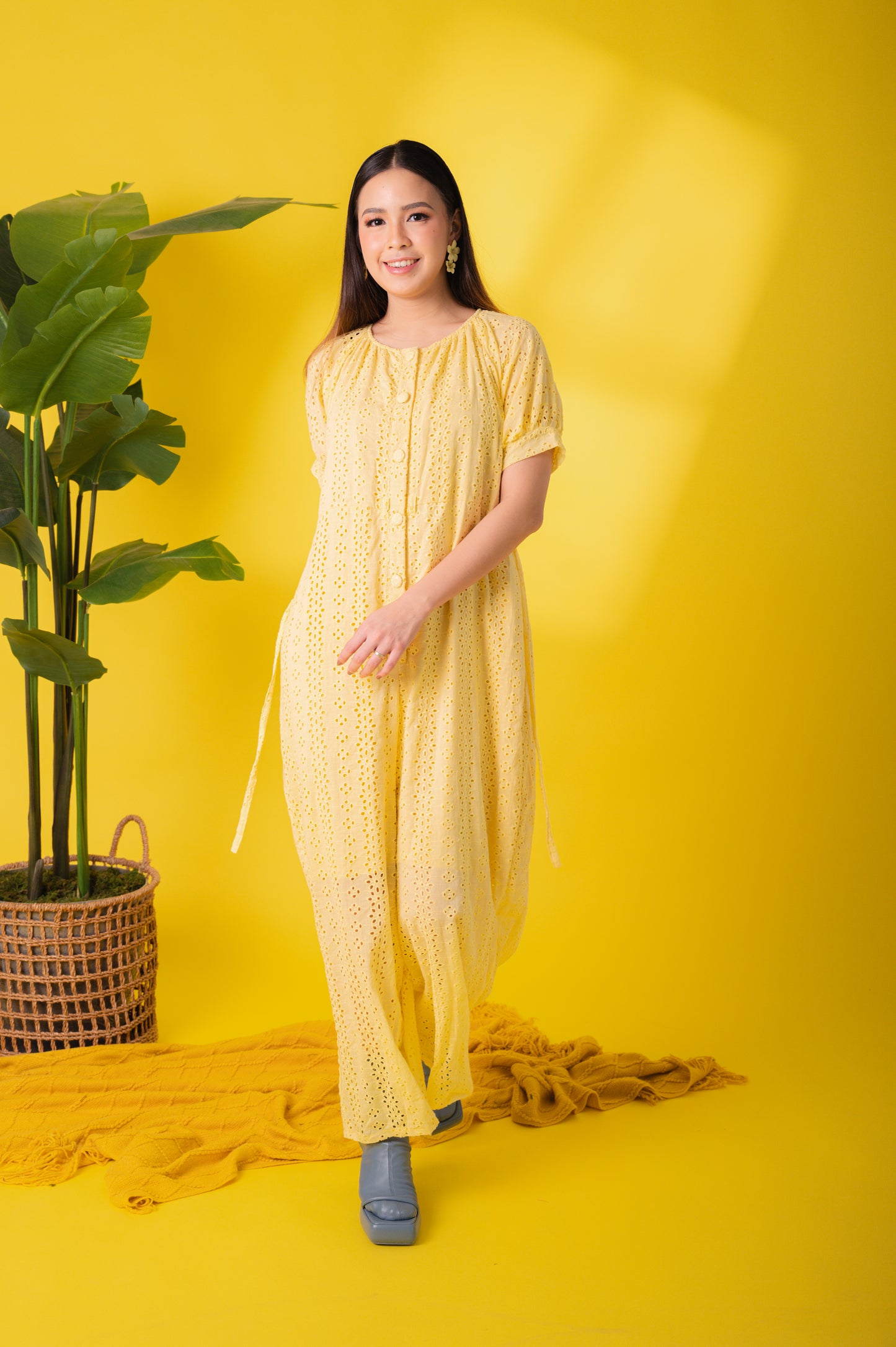 Eyelet 4: Mary Jane Premium Eyelet Jumpsuit