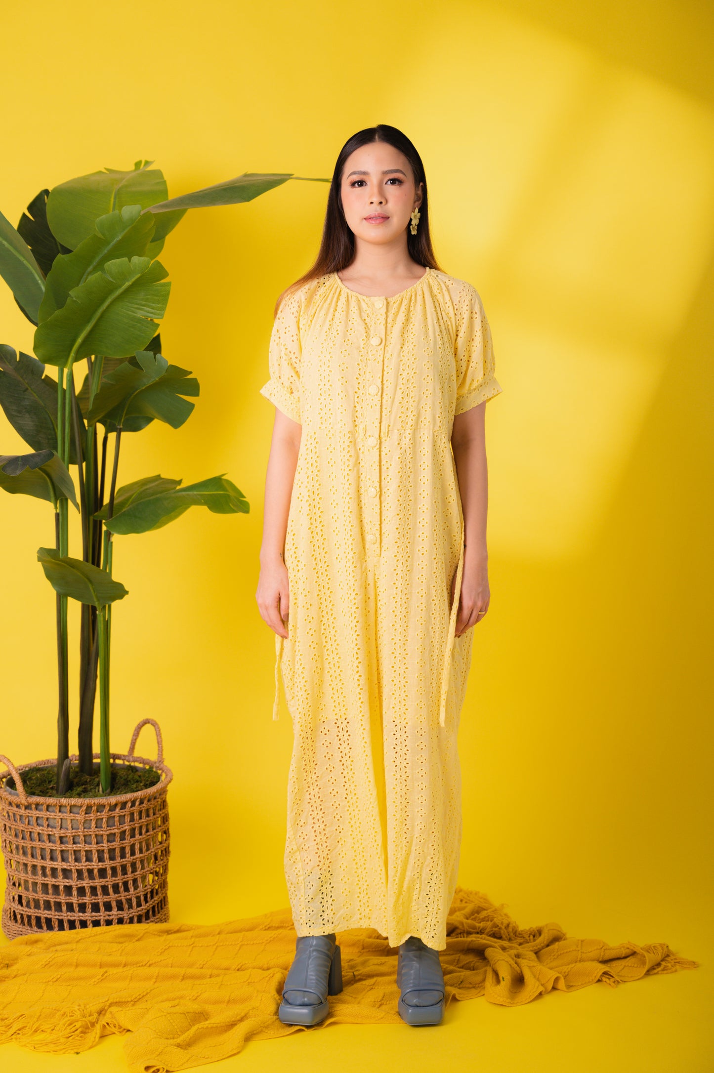 Eyelet 4: Mary Jane Premium Eyelet Jumpsuit