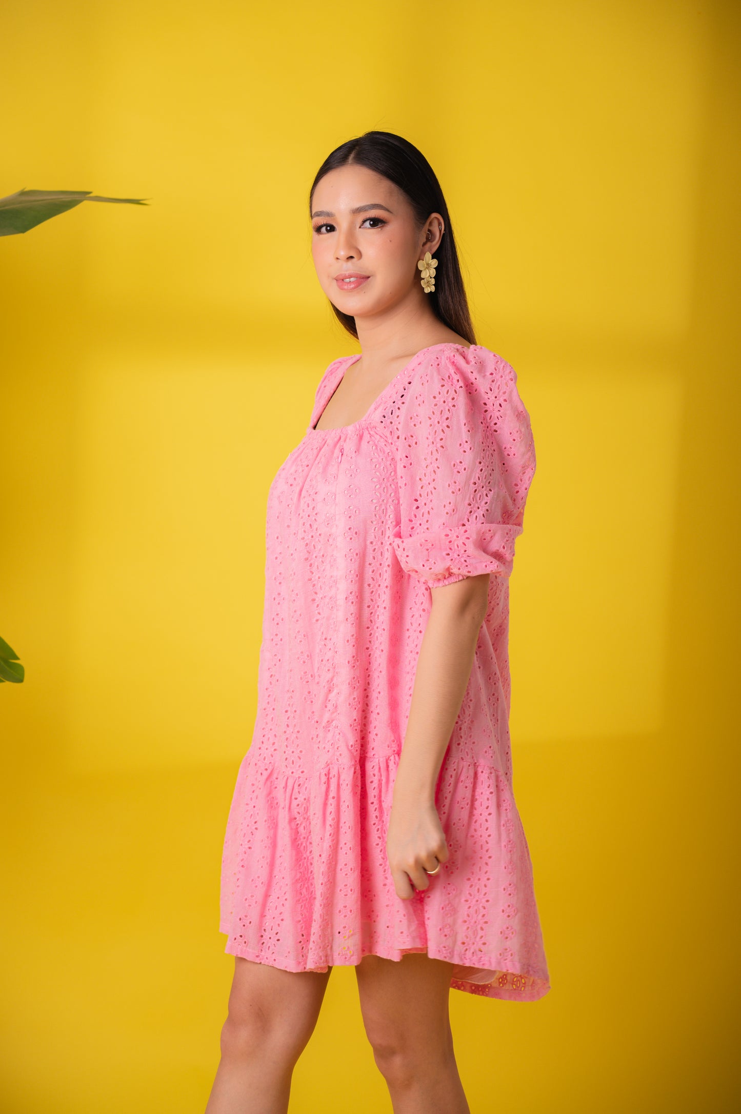 Eyelet 4: Marjone Premium Eyelet Shift Dress