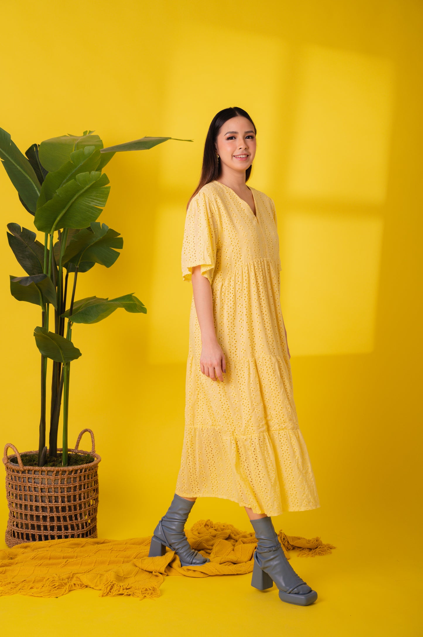 Eyelet 3: Lauren Premium Eyelet Maxi Dress